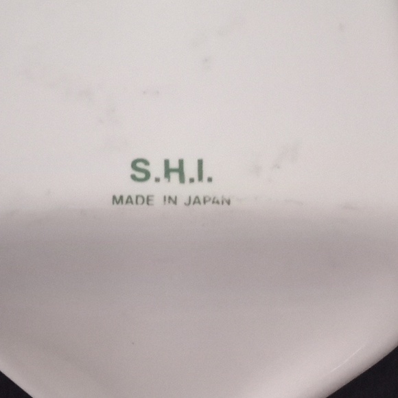 Vintage S.H.I. Porcelain Floral Pie Cake Cutter Serving Utensil Made in Japan - Picture 5 of 7